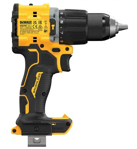 Дриль-шуруповерт DeWalt акумуляторний безщітковий ударний без АКБ та ЗП DCD799NT - фото 5