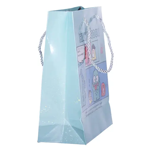 Подарочный пакет Yiwu Hangidon 19х9.5х24.5 см 12 штук голубой HP-10359-11BL - фото 3