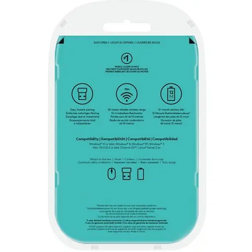 Миша LOGITECH Wireless Mouse M185 SWIFT GREY (910-002238) - фото 5