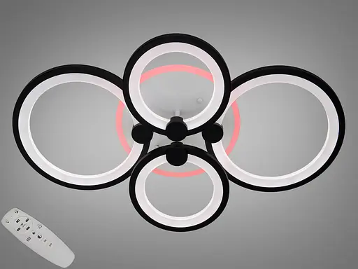 Светодиодная люстра смарт светильник с пультом, димером, 100W - фото 1