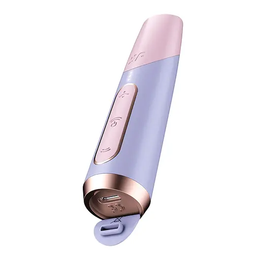 Вакуумний стимулятор клітора Satisfyer Bold Kiss рожевий-блакитний - фото 4