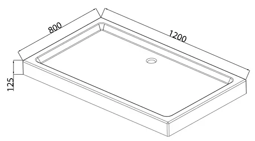 Душевой поддон с сифоном Mixxus Hard ST01-120x80x13 диаметр слива 52 мм MI6919 Белый Универсальная - фото 3