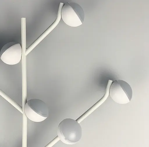 Настінне бра-молекула в білому корпусі Line F WSP 06/8 WH - фото 3