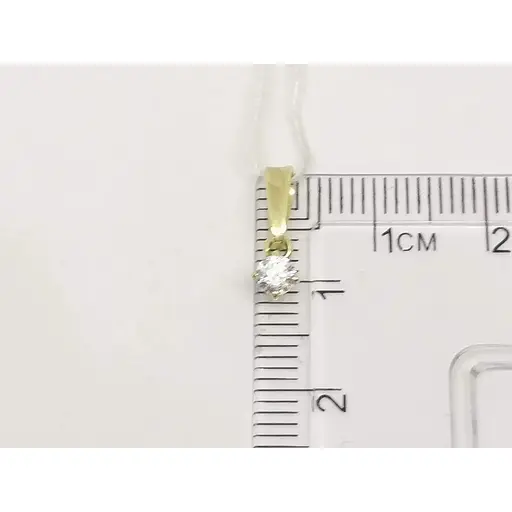 Золотая подвеска Столичная Ювелирная Фабрика с фианитом. 440338Ж - фото 3