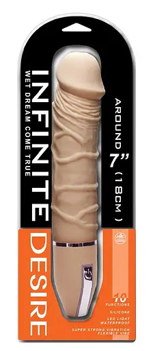 Вібратор NMC Infinite Desire 26 см тілесний - фото 3
