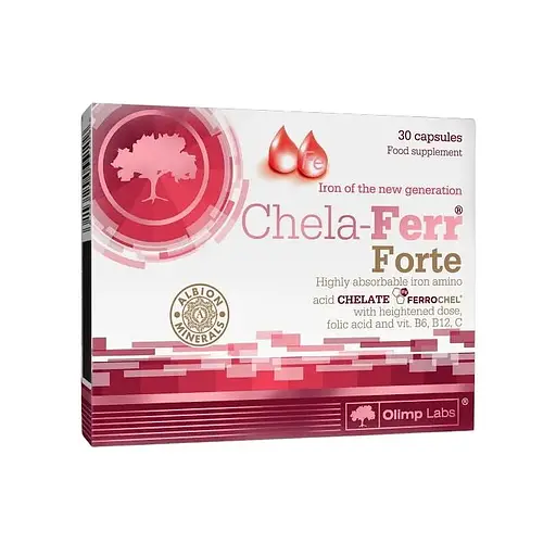 Витамины и минералы Olimp Chela-Ferr Forte 30 капсул