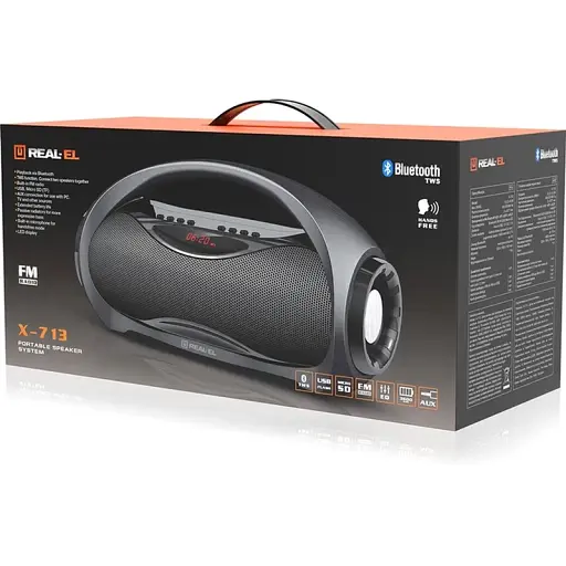 Колонка REAL-EL X-713 Black - фото 2