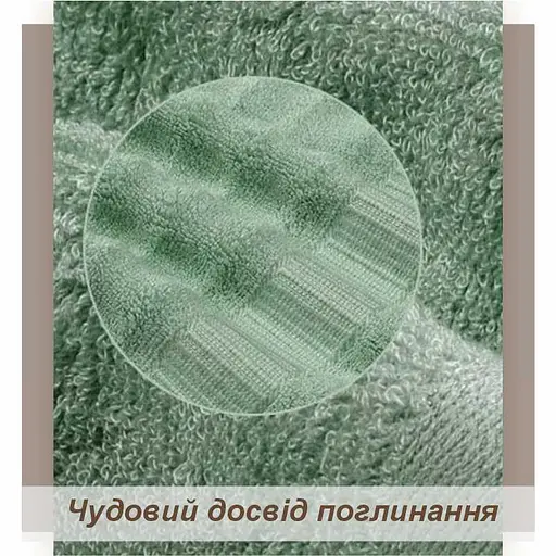 Набор полотенец Lovely Svi 3 шт.: 70 x 140 см, 50 x 90 см, 33 x 33 см Зеленый (701404) - фото 5