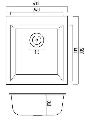 Кухонная мойка Platinum 4150 SOKIL (SP000038332) - фото 5