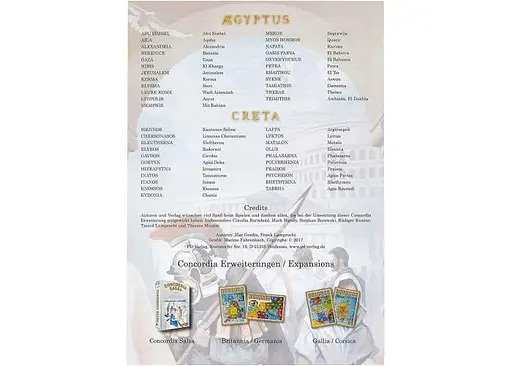 Настольная игра PD-Verlag Конкордия: Египет и Крит (Concordia: Aegyptus/Creta ) (англ.) (PS118) - фото 8