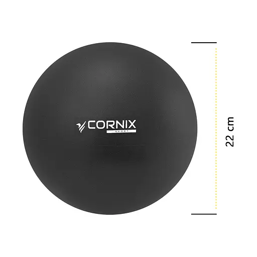 Мяч для пилатеса, йоги, реабилитации Cornix MiniGYMball 22 см XR-0371 Black - фото 3