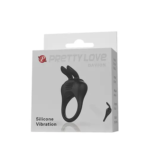 Эрекционное кольцо Pretty Love Davion Penis Ring 7.4 см черный - фото 9