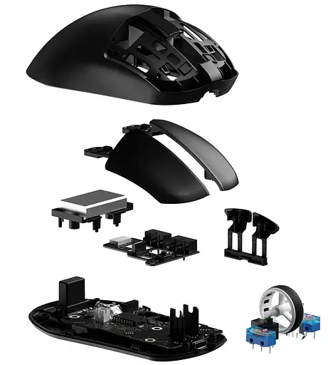 Миша GamePro Asgard Thor 1K Dock Station Black (GM023B) - фото 4