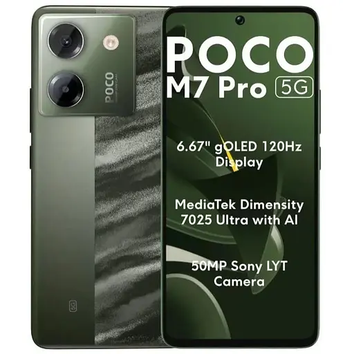 Смартфон Poco M7 Pro 5G 12/256GB Green