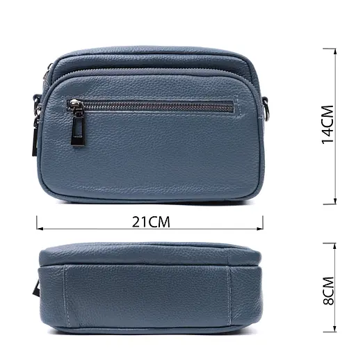 Кожаная женская сумка Vintage 21х14х8 см sum0026589 - фото 3