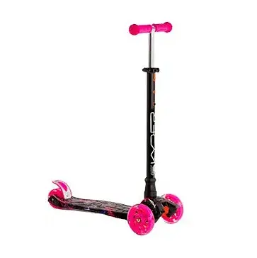 Трехколесный самокат Best Scooter Skyper Maxi колеса с подсветкой PU 120мм (Фуксия)