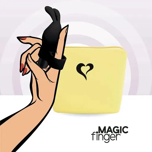 Вибратор на палец FeelzToys Magic Finger Vibrator Black - фото 5