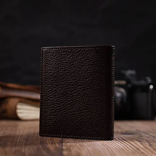 Шкіряний чоловічий гаманець Bond 8.7х10.5х1 см acs0026909 - фото 7