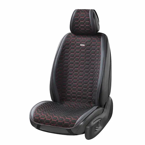 Комплект преміум накидок для сидінь BELTEX Monte Carlo, black-red(BX81110) - фото 1