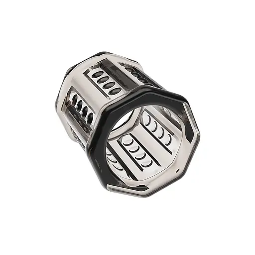 Насадка на пеніс Pretty Love Penis Sleeve Ronael, 5.5 см (сірий) - фото 4