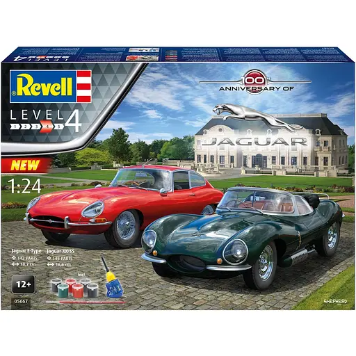 Збірна модель Revell До 100 річниці автомобілів Jaguar рівень 4, масштаб 1:24, 287 деталей (RVL-05667) - фото 21