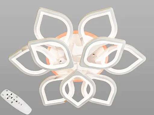 Люстра LED з пультом у дитячу та димером, біла люстра, 165 Вт - фото 1