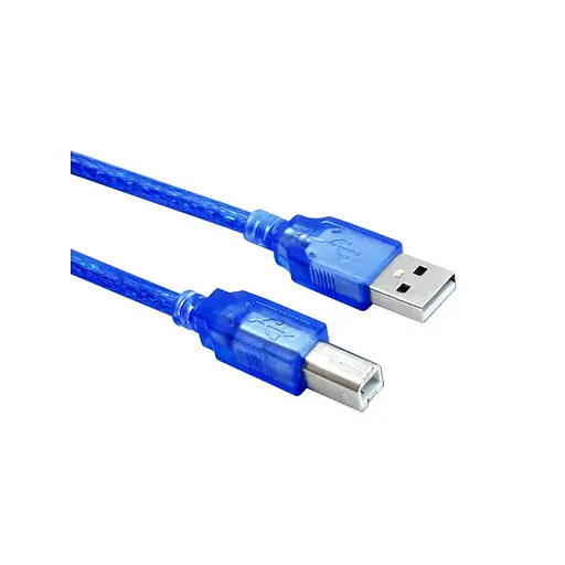 USB-кабель для принтера 3 метра синий - фото 1