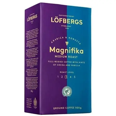 Кофе молотый Lofbergs Magnifika Medium Roast 500 г - фото 1