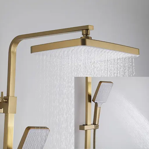 Душевая система золото Frap F2476-3, Золотой - фото 2