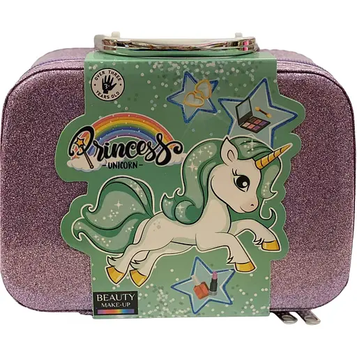 Дитячий набір косметики G-Toys Поні-єдиноріг у валізі лавандовий - фото 1