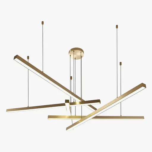 Люстра светодиодная потолочная PJ853 с пультом (Golden) 80х4см - фото 10