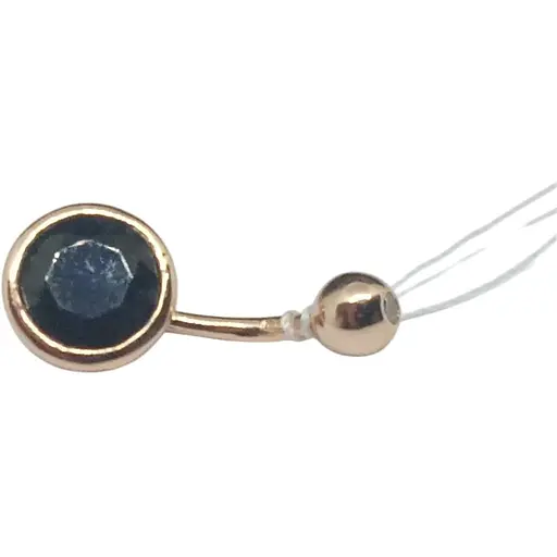 Срібна сережка для пірсингу пупка Silvex 925. ПР3ФС/020