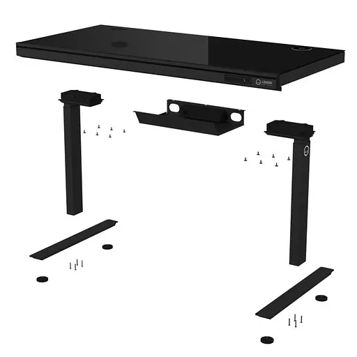 Геймерский стол Lorgar PRO 80G Glass Black (LRG-DP80G) - фото 6