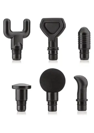 Масажер Gymtek перкусійний зі змінними насадками чорний - фото 5