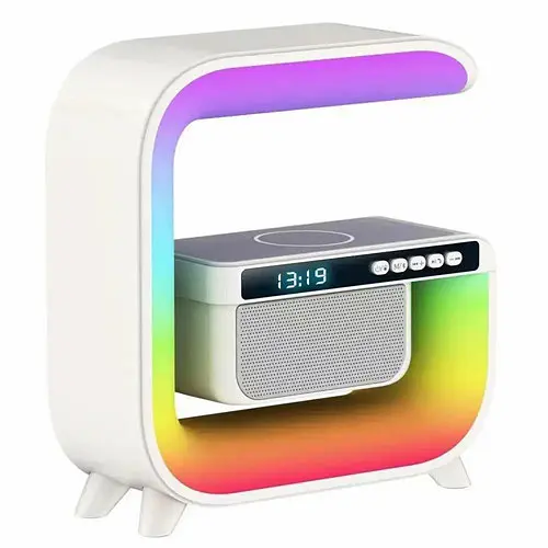 Акумуляторний нічник G-Smart G3 mini RGB з Bluetooth колонкою та зарядкою для телефону