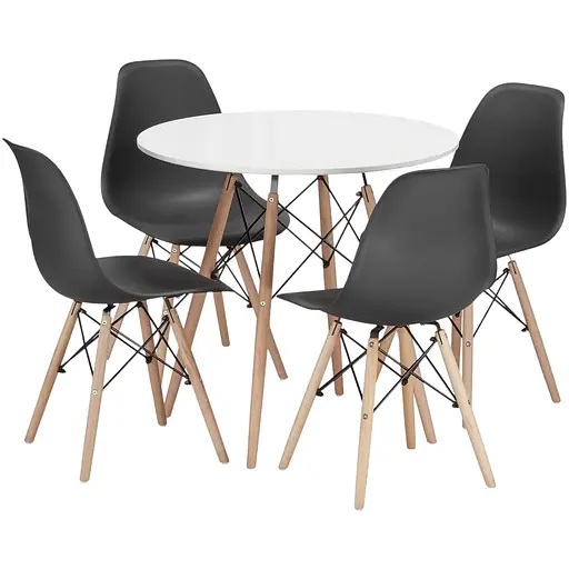Обеденный комплект Jumi Scandinavian-4 Black