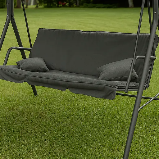 Гойдалка Leobro з подушками на 3 особи Grey - фото 3