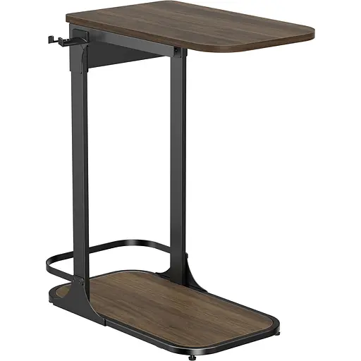 Приставний комп'ютерний стіл OfficePro SD137DW Dark Wood Black [143311] - фото 2