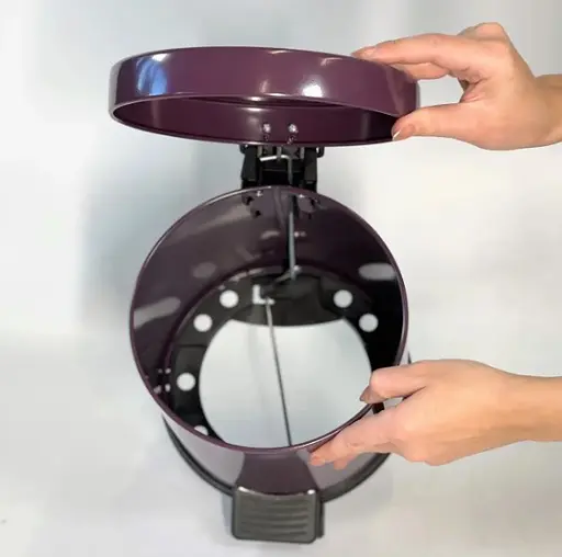 Відро для сміття з педаллю Mertinox 3 л Фіолетовий 4501.1825S.105.03  - фото 3