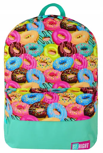 Молодежный рюкзак с донатами 16L ST.RIGHT BP-33 салатовый Head sum0028822 - фото 2