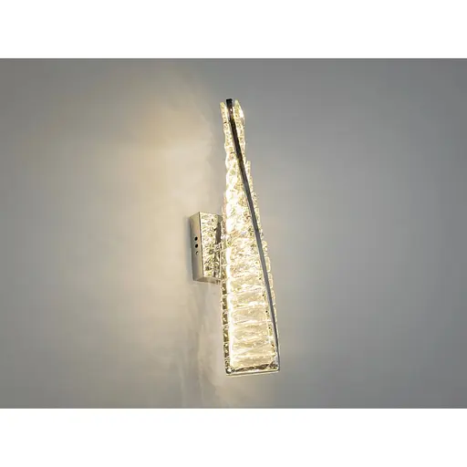 Настенный хрустальный светодиодный светильник Romin 15 Вт золотой - фото 1