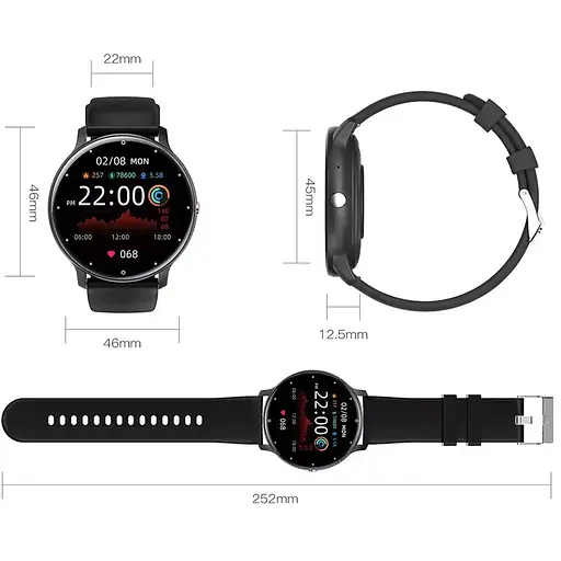 Умные часы Jiks Watch Lite с измерением АД Черный - фото 5