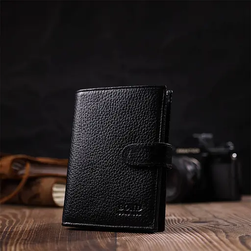 Кожаный мужской кошелек Bond 9.7х12.7х2 см acs0026929 - фото 8