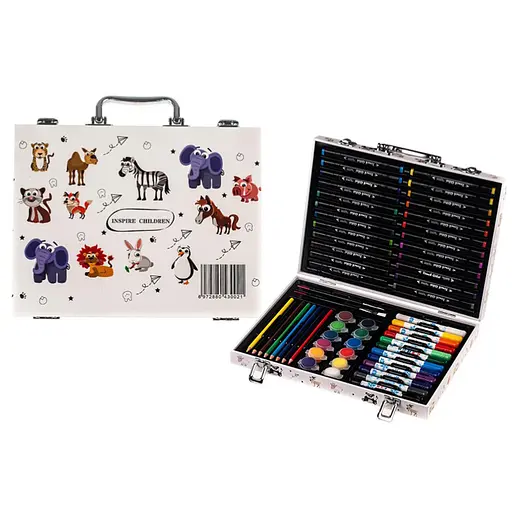Набор для рисования и творчества Art Set в чемодане большой Inspire children (58 предметов) р. 35х25х5см - фото 1