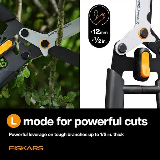 Ножиці для живоплоту Fiskars DualAction HSX96, 22 см (1080134) - фото 3
