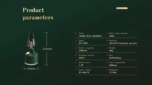 Увлажнитель воздуха беспроводной Remax RT-EM21 Aladdin белый - фото 5