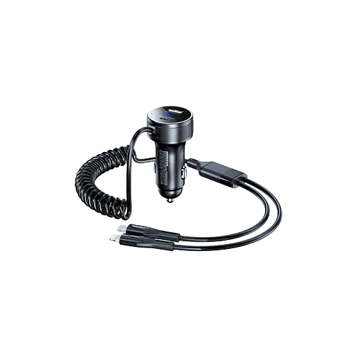 Автомобильное зарядное устройство для Remax Saga 52.5W PD+QC Черный (RCC336) - фото 1