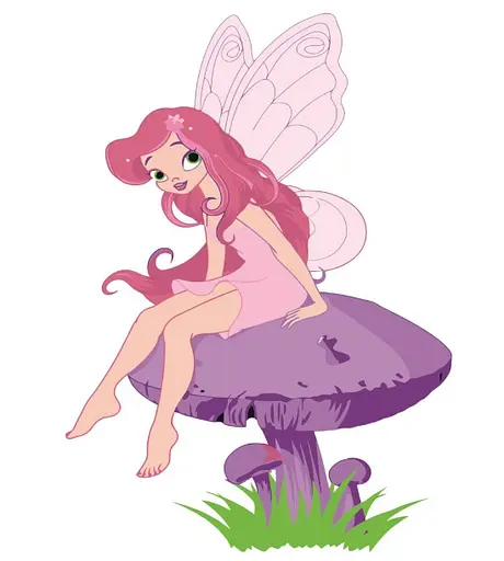 Набір для розпису по номерах Фея на грибочку, Strateg, з лаком, 30x30 см, ES072