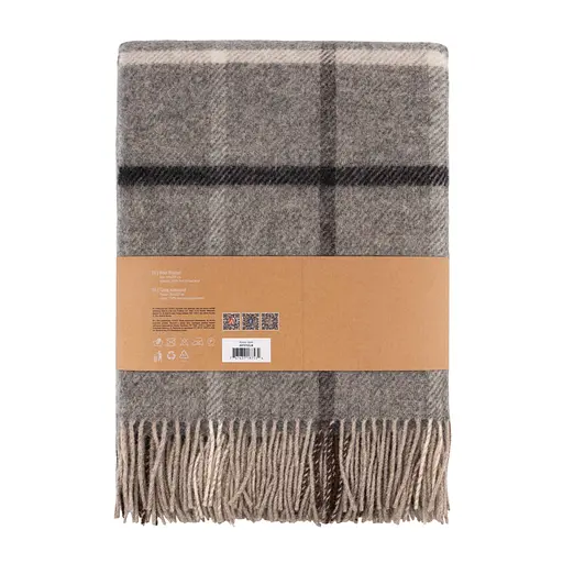 Плед Ardesto Leonardo Alpina 140x200 см 100% серая шерсть (ART0703LM) - фото 2