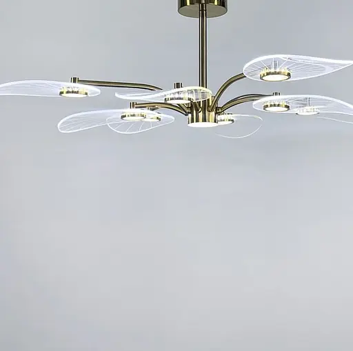 Стельова люстра з пелюстками з прозорого акрилу | Арт. C 11-850 | Line F - фото 8